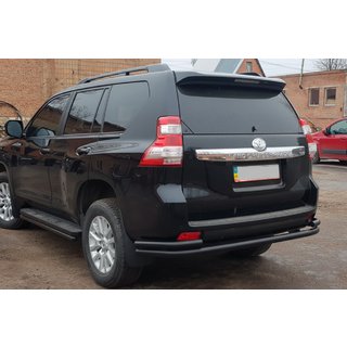 Bagbeskyttelsesbøjle AK005-2 Black (rustfrit stål) Toyota Land Cruiser Prado 150 2009–2023 foto 1