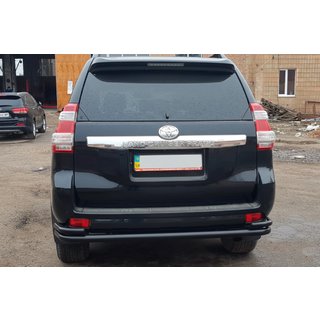 Bagbeskyttelsesbøjle AK005-2 Black (rustfrit stål) Toyota Land Cruiser Prado 150 2009–2023 foto 2