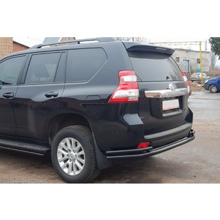 Bagbeskyttelsesbøjle AK005-2 Black (rustfrit stål) Toyota Land Cruiser Prado 150 2009–2023 foto 3