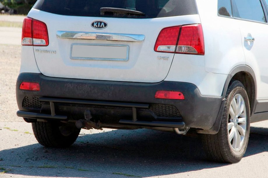 Kia Sorento II XM 2009–2014 Bagbøjle AK002-2 Black (rustfrit stål) Image