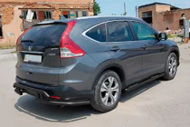 Honda CRV 2012–2016 Bagbeskyttelsesbøjle AK003-21 Black (rustfrit stål) foto 5