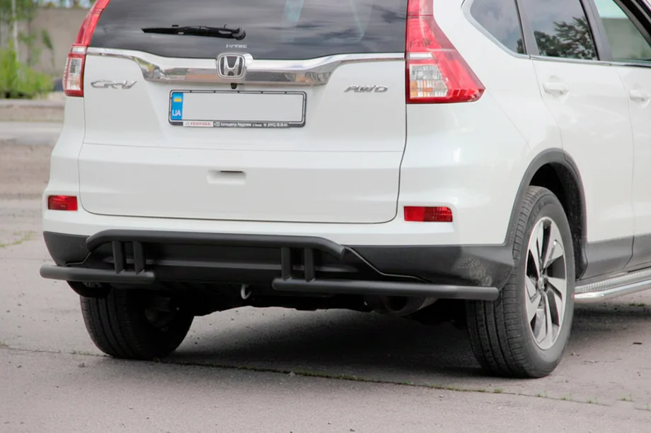 Honda CRV 2012–2016 Bagbeskyttelsesbøjle AK003-21 Black (rustfrit stål) Image