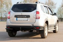 Dacia Duster 2008–2018 Bageste beskyttelsesbøjle AK005-Special Black (rustfrit stål) foto 1