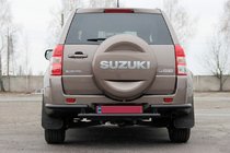 Suzuki Grand Vitara 2005–2017 Bageste beskyttelsesbøjle AK003-2 Black (rustfrit stål) foto 1