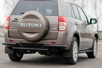 Suzuki Grand Vitara 2005–2017 Bageste beskyttelsesbøjle AK003-2 Black (rustfrit stål) foto 2