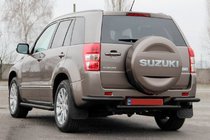 Suzuki Grand Vitara 2005–2017 Bageste beskyttelsesbøjle AK003-2 Black (rustfrit stål) foto 3