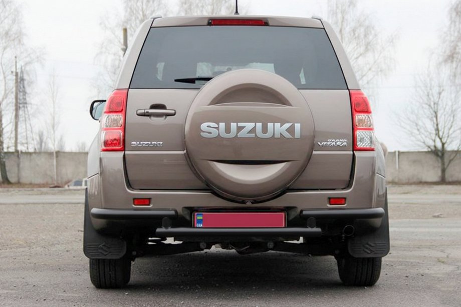 Suzuki Grand Vitara 2005–2017 Bageste beskyttelsesbøjle AK003-2 Black (rustfrit stål) Image