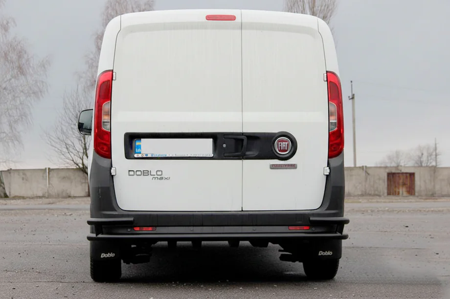 Fiat Doblo II 2010–2022 Bageste rollbar AK005/2-Dobbelt Black (rustfrit stål) Foto 4