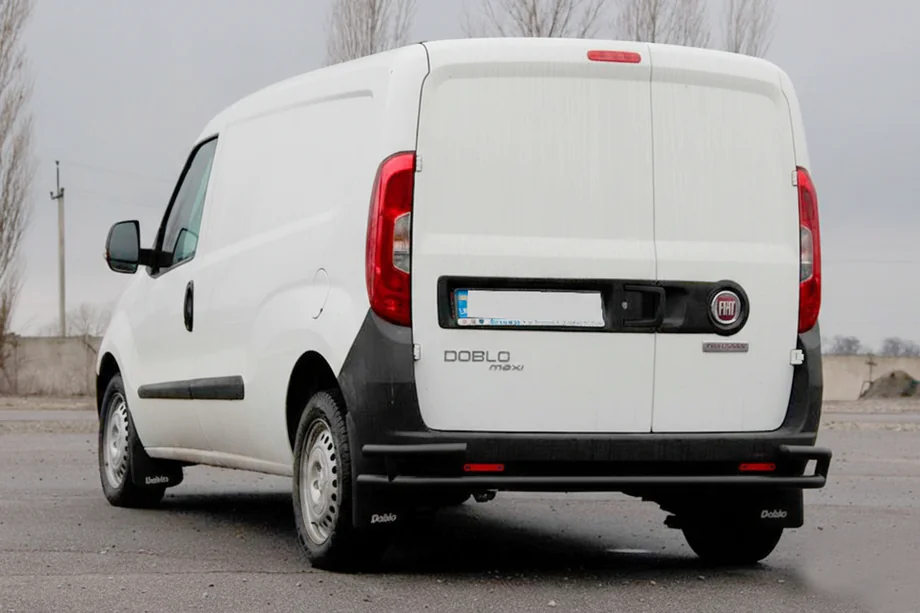 Fiat Doblo II 2010–2022 Bageste rollbar AK005/2-Dobbelt Black (rustfrit stål) Foto 5