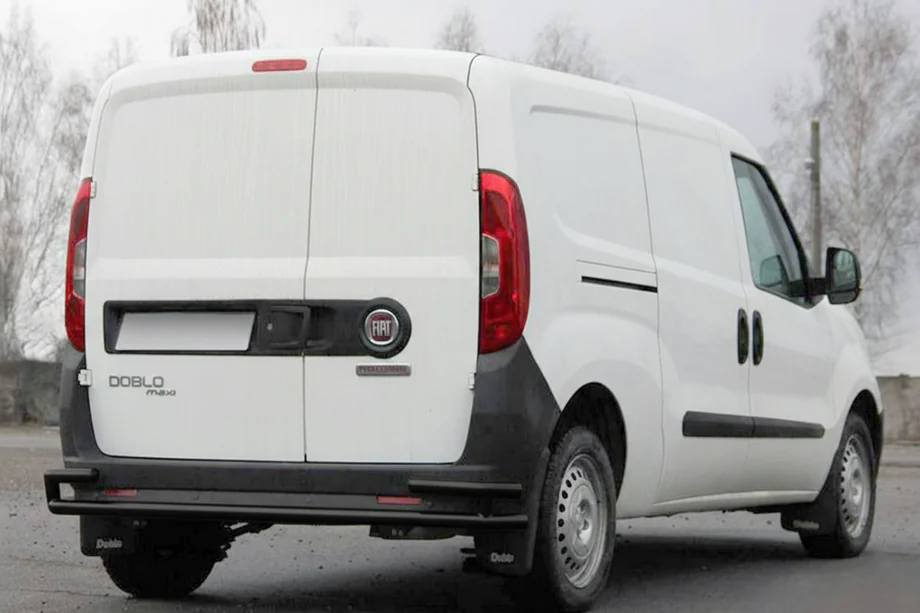 Fiat Doblo II 2010–2022 Bageste rollbar AK005/2-Dobbelt Black (rustfrit stål) Foto 6