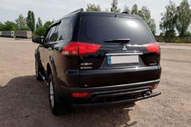 Mitsubishi Pajero Sport 2008–2015 Bageste beskyttelsesbøjle AK002-2 Black (2 stk., rustfrit stål) foto 3