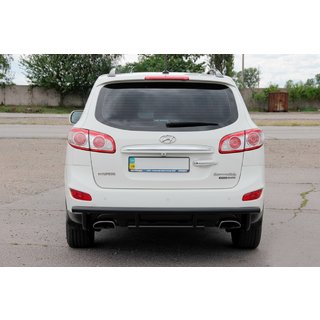 Bagbøjle AK002-2 Black (rustfrit stål) Hyundai Santa Fe 2 2006–2012 foto 1
