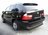 BMW X5 E53 1999–2006 Bageste beskyttelsesbøjle Special Black (rustfrit stål) foto 1