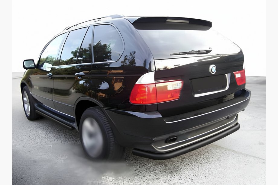 BMW X5 E53 1999–2006 Bageste beskyttelsesbøjle Special Black (rustfrit stål) Image