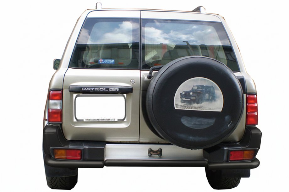 Nissan Patrol Y61 1997–2011 Bagbeskyttelsesbøjle AK005-1 Black (rustfri stål) Image
