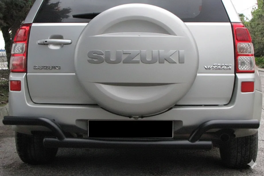 Suzuki Grand Vitara 2005–2017 Bagerste beskyttelsesbøjle AK005-2 Black (rustfrit stål) Image