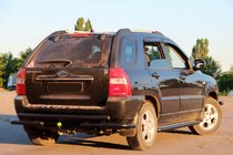 Kia Sportage 2004–2010 Bagbøjle AK007 Black (rustfrit stål) foto 2