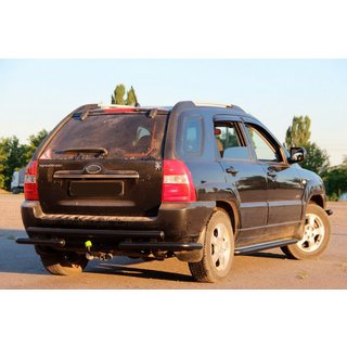 Bagbøjle AK007 Black (rustfrit stål) Kia Sportage 2004–2010 foto 2