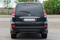 Toyota Land Cruiser Prado 120 2002–2009 Bagerste beskyttelsesbøjle AK008-1 Black foto 2