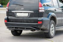 Toyota Land Cruiser Prado 120 2002–2009 Bagerste beskyttelsesbøjle AK008-1 Black foto 4
