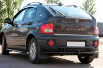SsangYong Action 2005–2018 Bagerste beskyttelsesbøjle AK005-2 Black (rustfrit stål) foto 1