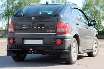 SsangYong Action 2005–2018 Bagerste beskyttelsesbøjle AK005-2 Black (rustfrit stål) foto 2