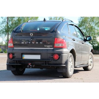 Bagerste beskyttelsesbøjle AK005-2 Black (rustfrit stål) SsangYong Action 2005–2018 foto 2