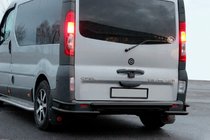 Nissan Primastar 2002–2014 Bageste beskyttelsesbøjle AK-Special Black (rustfrit stål) foto 3