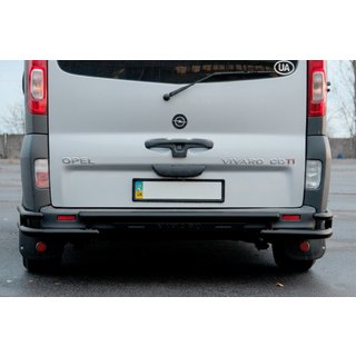 Bageste beskyttelsesbøjle AK-Special Black (rustfrit stål) Opel Vivaro 2001–2015 foto 3