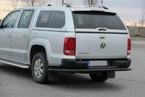 Volkswagen Amarok 2010–2022 Bagerste beskyttelsesbøjle AK005-2 Black (2 stk., rustfrit stål) foto 3