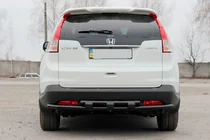 Honda CRV 2012–2016 Bageste bøjle AK002-dobbelt Black (rustfrit stål) foto 1