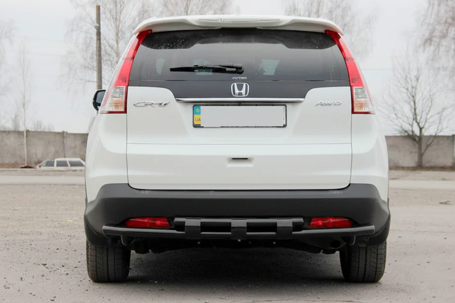 Honda CRV 2012–2016 Bageste bøjle AK002-dobbelt Black (rustfrit stål) Image