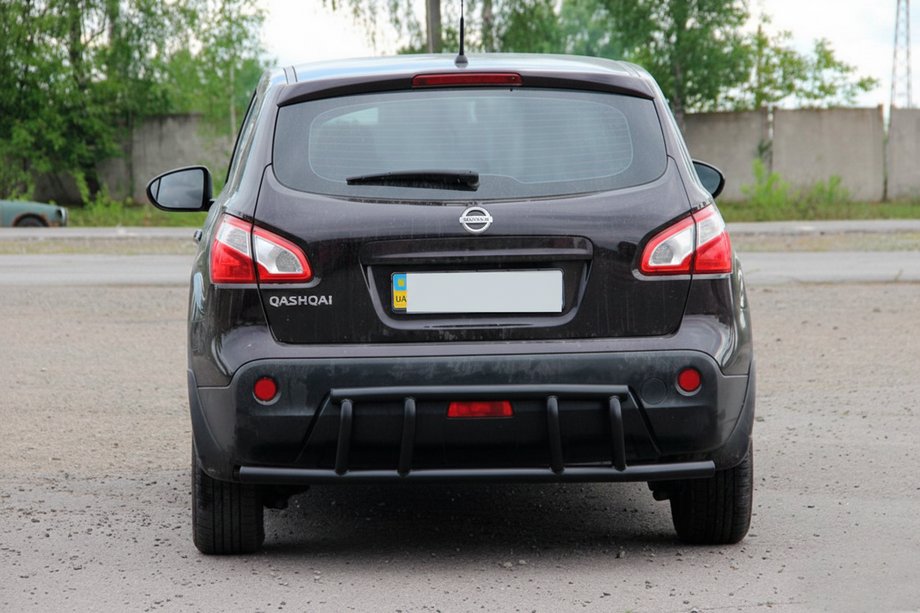 Nissan Qashqai 2010–2014 Bageste bøje AK011 Black (rustfrit stål) Image