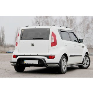Bagbeskyttelsesbøjle AK007-2 Black (rustfrit stål) Kia Soul II 2013–2018 foto 3