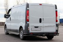 Renault Trafic 2001–2015 Bageste beskyttelsesbøjle AK003-Plus-2 Black (rustfrit stål) foto 3
