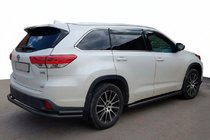 Toyota Highlander 2013–2019 Bagerste beskyttelsesbøjle AK005-2 Black (2 stk., rustfrit stål) foto 1