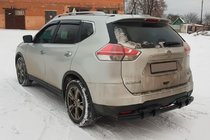Nissan X-trail T32/Rogue 2014–2021 Bageste beskyttelsesbøjle NSXT.13.6.B1-08 Black (rustfrit stål) foto 1
