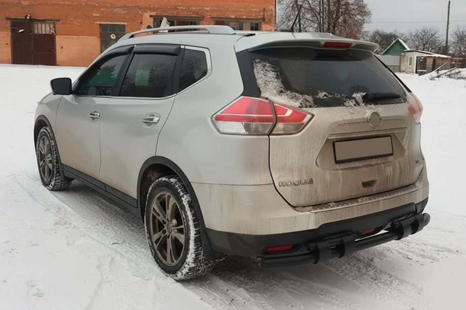 Nissan X-trail T32/Rogue 2014–2021 Bageste beskyttelsesbøjle NSXT.13.6.B1-08 Black (rustfrit stål) Image