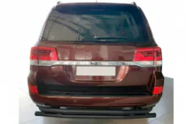Toyota Land Cruiser 200 2007–2021 Bageste beskyttelsesbøjler AK002-double Black (2 stk., rustfrit stål) foto 2