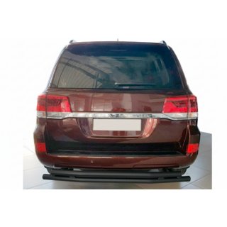 Bageste beskyttelsesbøjler AK002-double Black (2 stk., rustfrit stål) Toyota Land Cruiser 200 2007–2021 foto 2