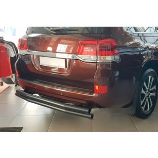 Bageste beskyttelsesbøjler AK002-double Black (2 stk., rustfrit stål) Toyota Land Cruiser 200 2007–2021 foto 1