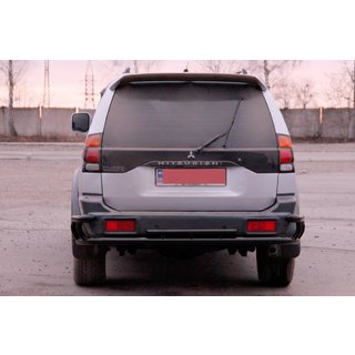 Bagerste beskyttelsesbøjle AK005-2 Black (rustfrit stål) Mitsubishi Pajero Sport 1996–2007 foto 2