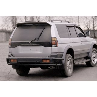 Bagerste beskyttelsesbøjle AK005-2 Black (rustfrit stål) Mitsubishi Pajero Sport 1996–2007 foto 1