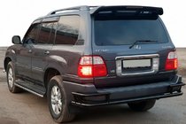Lexus LX470 1998–2007 Bageste beskyttelsesbøjle AK009-15 Black (rustfrit stål) foto 1