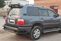 Lexus LX470 1998–2007 Bageste beskyttelsesbøjle AK009-15 Black (rustfrit stål) foto 2