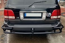 Lexus LX470 1998–2007 Bageste beskyttelsesbøjle AK009-15 Black (rustfrit stål) foto 3