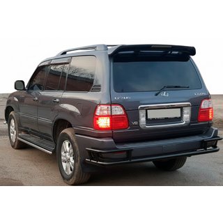 Bageste beskyttelsesbøjle AK009-15 Black (rustfrit stål) Lexus LX470 1998–2007 foto 1