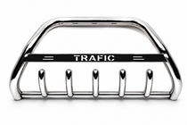 Renault Trafic 2001–2015 Kængurubøjle WT004 med Trafic-tekst (rustfrit stål) 6 tænder foto 1