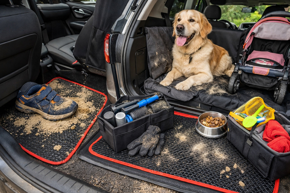 Børn, hund, daglige ture: beskyt kabinen mod sand og hår – EVA-måtter er №1