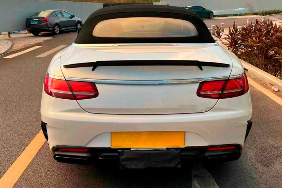Mercedes S-class C217 Coupé 2014–2020 Spoiler V2 (cabriolet, kulfiber) Image